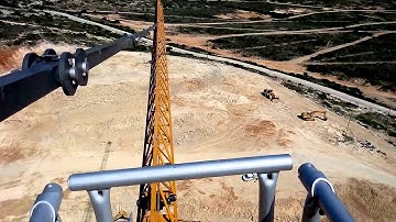 SV5DKL on top of a 72m structural crane !!
