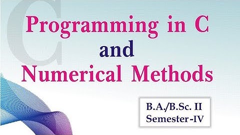 2021 paper programming in c and numerical methods 4th semester maths #mdu #bsc