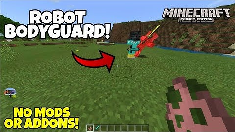 ✔MCPE HOW TO MAKE A ROBOT BODYGUARD !! (NO MODS OR ADDONS)