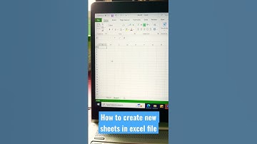 How to create new sheets in excel file | Excel tips