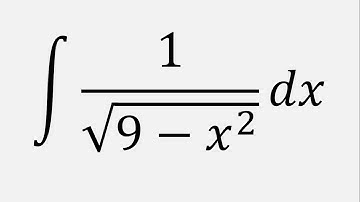 Integral of 1/sqrt(9 - x^2) dx using trigonometric substitution