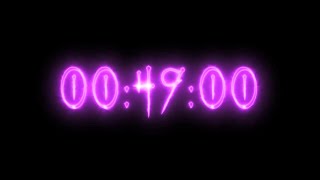 Purple Vampire Neon Timer 49 Minutes Stopwatch