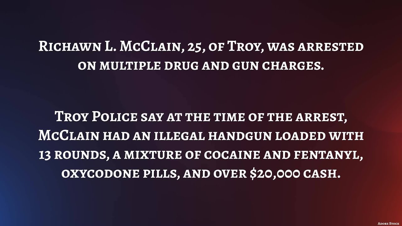 Troy man in custody on multiple drug and gun charges