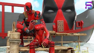 DEADPOOL BUYS his FIRST HOUSE BOAT.... ( Fortnite Film )
