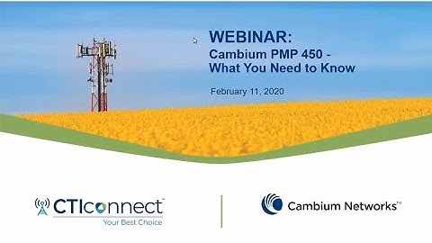 CTIconnect | Cambium Webinar [February 11, 2020]