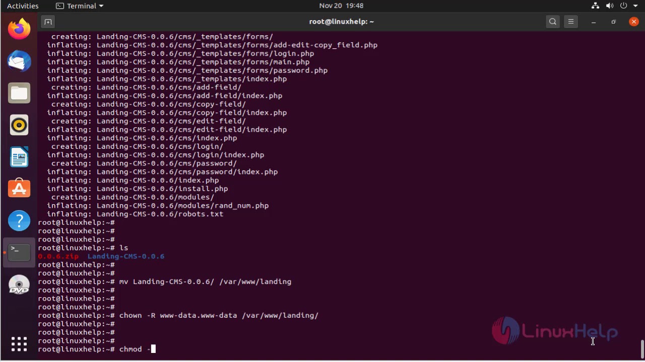How to Install Landing CMS on Ubuntu 20.4.1 - YouTube