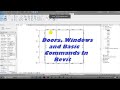 Doors, Windows and Basic Commands In Revit