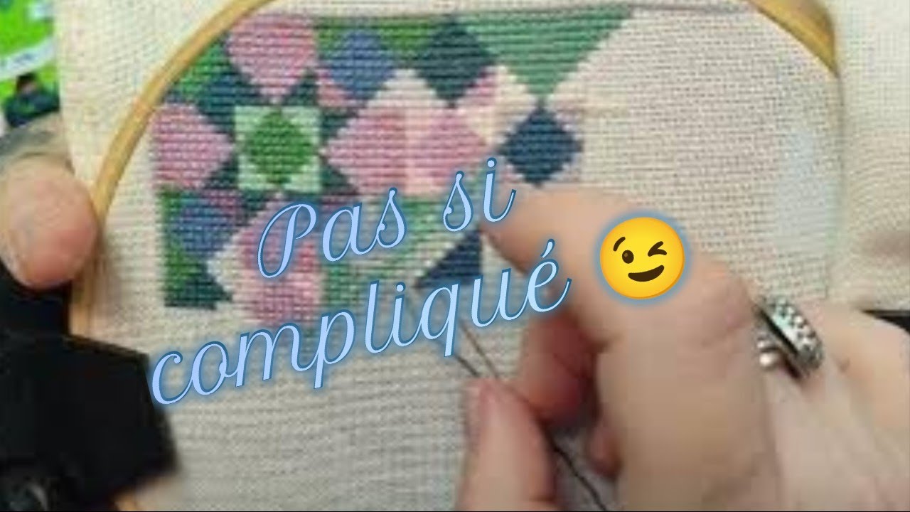 ÉTAMINE / LIN : COMMENT BRODER ? #crossstitch#pointdecroix#howto