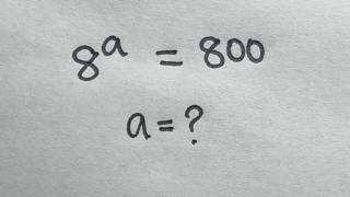 Solve for a in this nice Algebra equation | Math Olympiad Mathematics