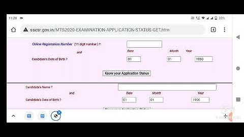 SSC MTS Application Status 2021 | SSC MTS Admit Card 2021| SSC MTS Application Status Check