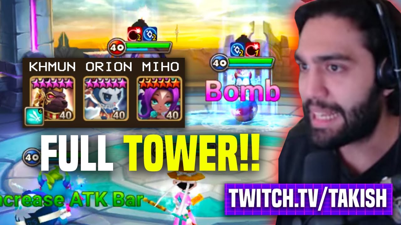 KHMUN ORION MIHO! Full G3 Guild Siege Tower! - Takish Twitch Stream