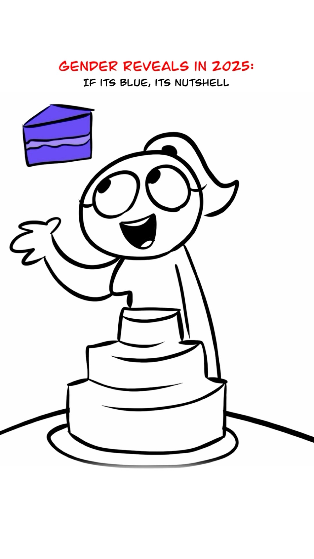 Baby Gender Reveal ? (Animation Meme) Anim: IG @ RedFlowerCrown #shorts