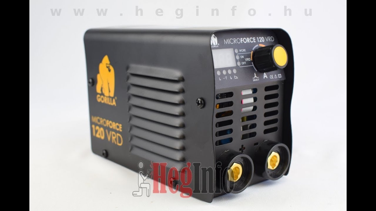 IWELD GORILLA MICROFORCE 120 VRD hegesztő inverter kicsomagolás