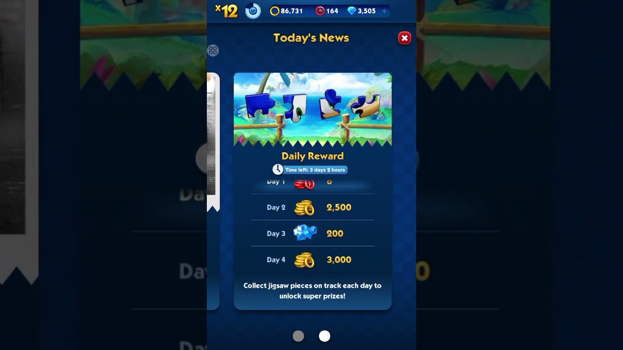 Sonic Dash New Event Detective Vector Daily Reward