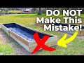 #1 Ridiculously Easy Tip When Building a Raised Garden Bed: DO NOT Finish It!