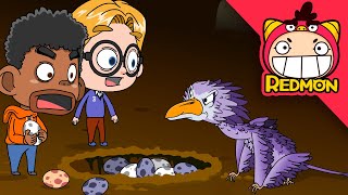 Find the egg thief | Exploring dinosaurs | dinosaur eggs | Let’s learn about pterosaurs | REDMON