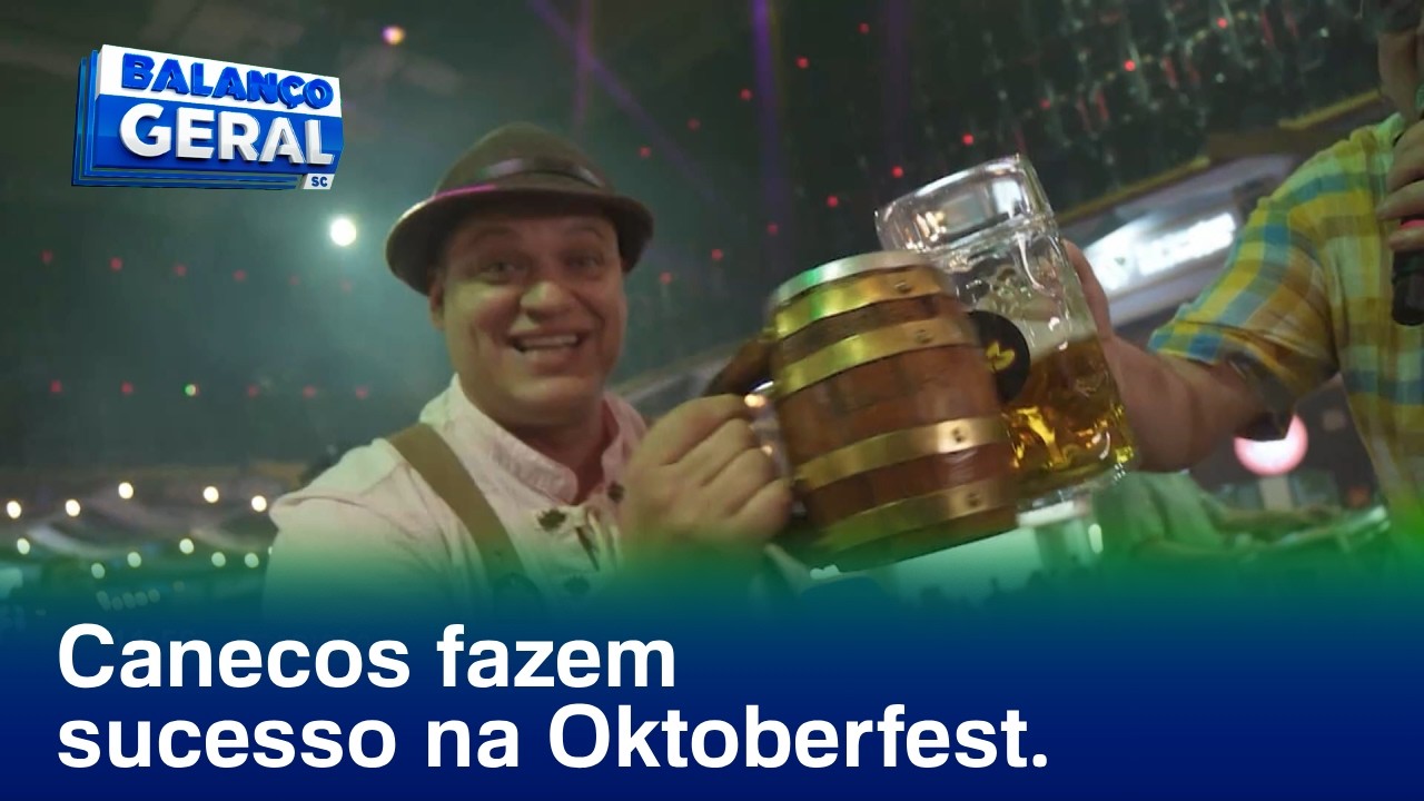 Tradição: os canecos que fazem sucesso na Oktoberfest - Foto