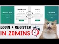 How to Create a Stylish Sliding Login/Register Box in 20 Minutes | HTML CSS JS Tutorial
