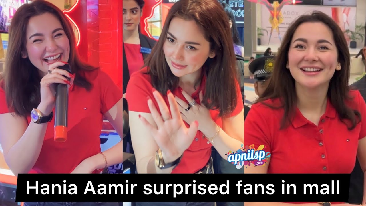 Hania Aamir's Meet & Greet with fans in a mall of Karachi