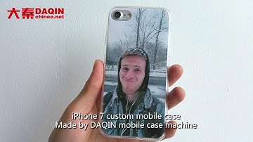 iPhone 7 personalized case with your selfie picture - made by DAQIN mobile case machine