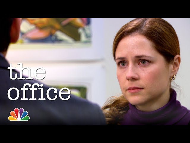 Michael Brings Pam to Tears at Her Art Show - The Office class=