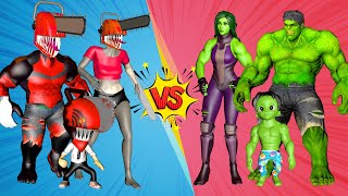 FAMILY CHAINSAW MAN VS FAMILY HULK (She-Hulk Episode 3)