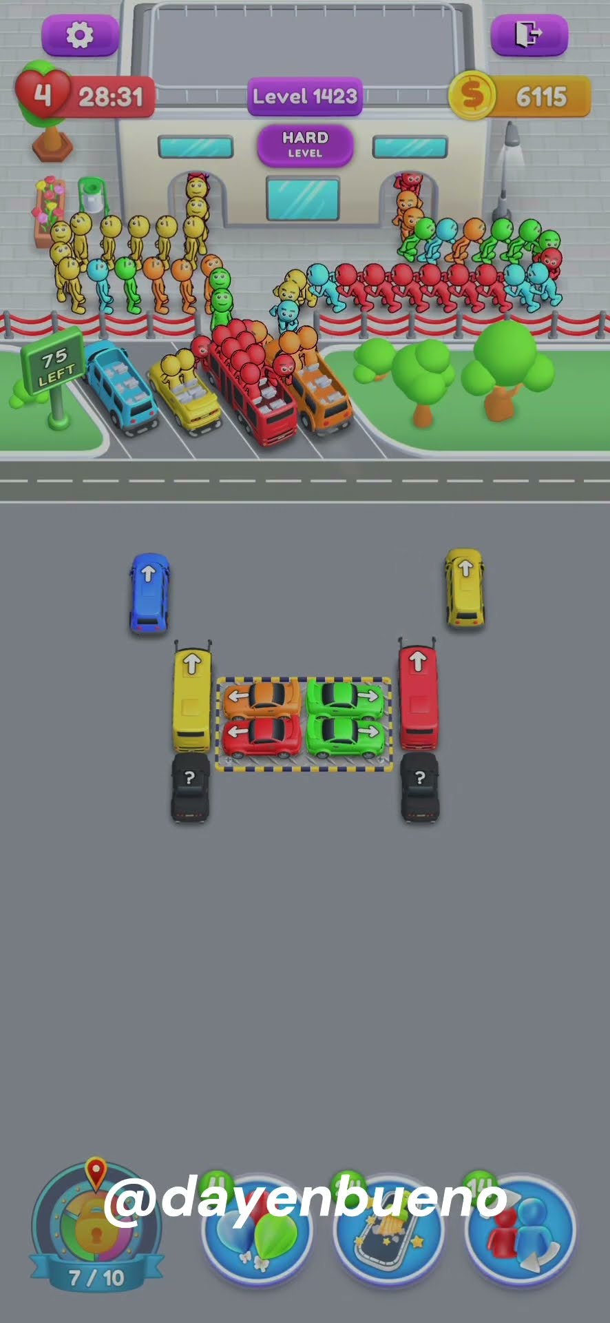 大混雑 / Overcrowded 3枚セット 英語　NF ① Crowd Express Level 1423 #crowdexpressalllevels #awesomegameplay