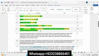 Exp22 Excel Chapter 12 Cumulative Assessment – Variation Teaching Schedule | Pearson MyITLab Excel