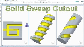Solid Edge Tutorials #34 | How to use Solid Sweep Cutout command
