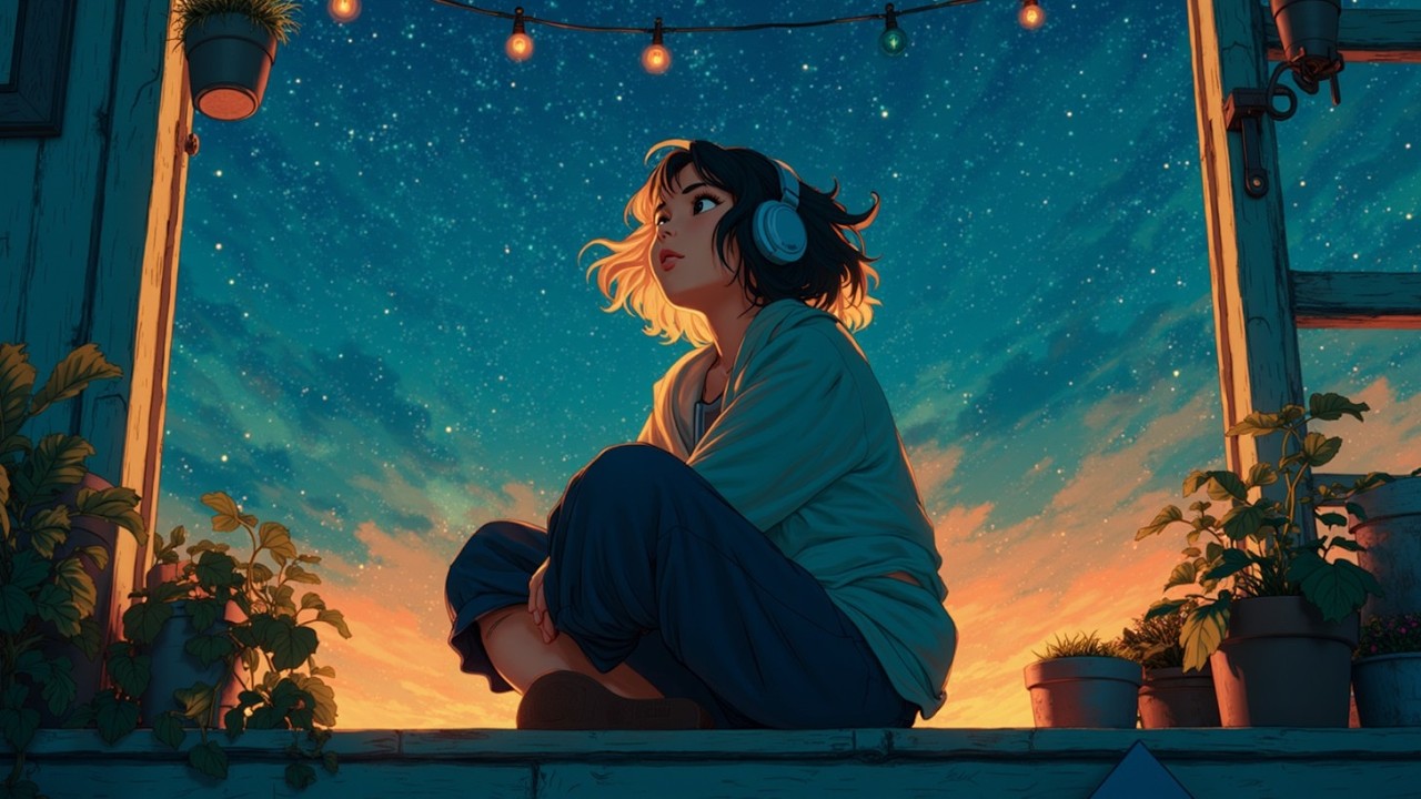 Звездная Безмятежность Lofi Hip Hop Микс | Атмосферные Биты для Учебы и Расслабления