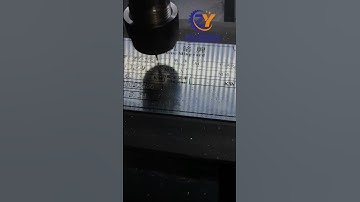 CNC engraving machine metal nameplate aluminum sign single line engraving video #cnc #machining