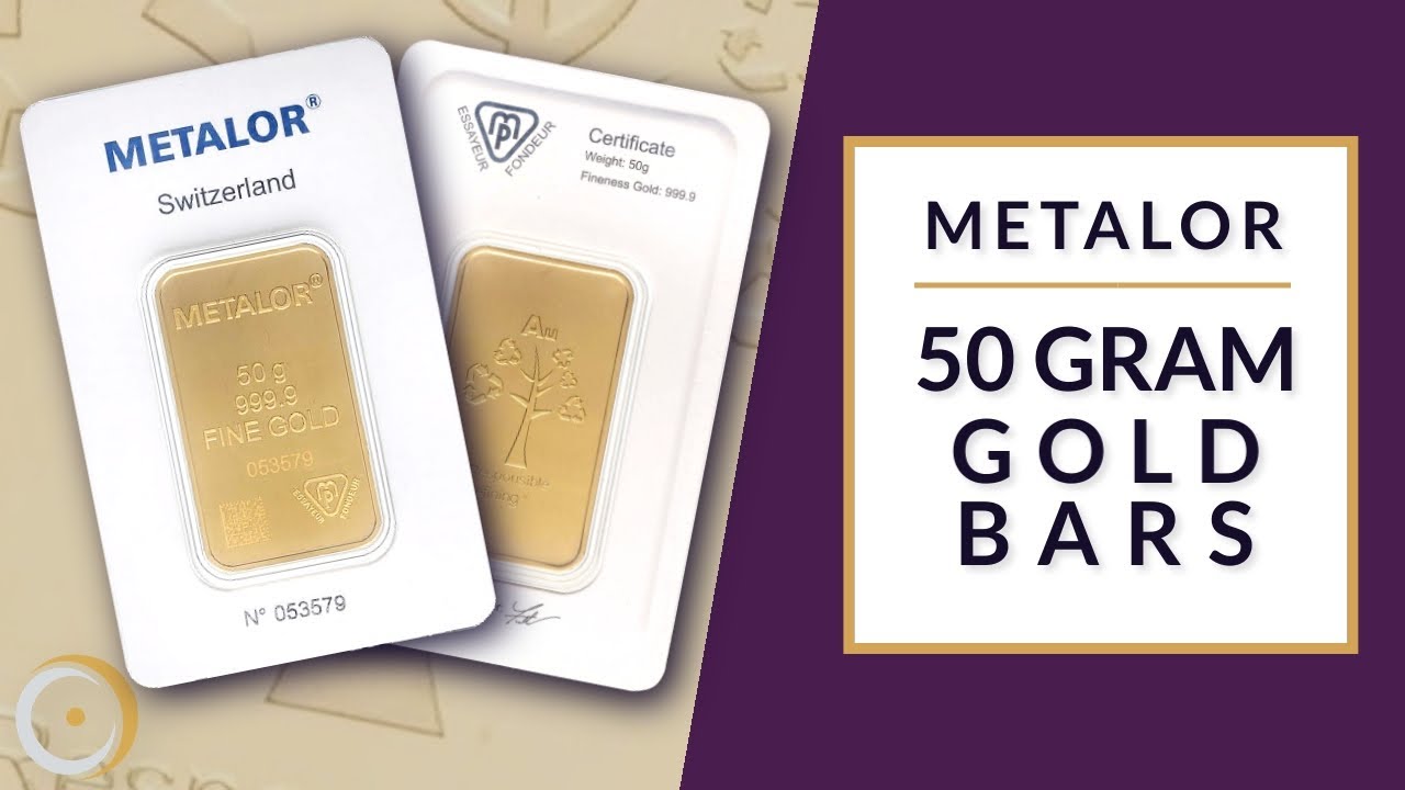 Metalor 50g Gold Minted Bars - YouTube