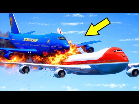 Airplane Gets Attacked By A Criminal Aeroplane At The Airport And Tries To Escape | GTA 5