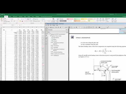 Explanation of stress linearization in ABAQUS
