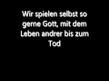 Schwarzer Engel - Halb-Gott [Lyrics]