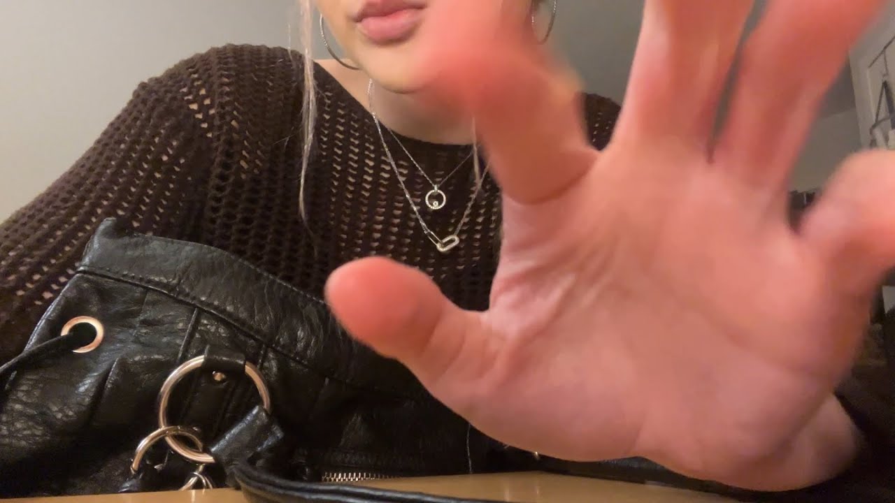 ASMR what's in my bag!!