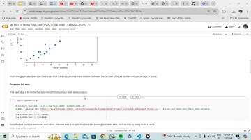 Data Prediction Using Supervised Machine Learning#thesparksfoundation #task1 #internship