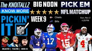 BIG Noon Pick’em NFL Week 9