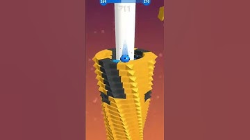 Stack Ball!very satisfying and relaxing video #shorts #youtubeshorts #shortsfeed #stackball