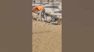Technical bending rebar to remove Formwork