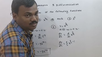 11th commerce Maths chapter no 9 Differentiation exercise 9.1 Qno 1 Maharashtra Board