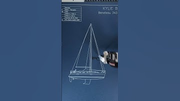 Beneteau 343 Pen Plotter Blueprint Process #boatlife #artprocessvideo #artprints