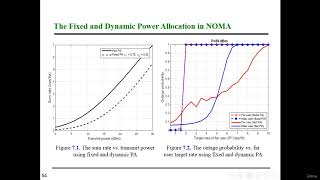 The fixed and dynamic power allocation in NOMA