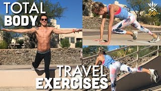 Quick Travel Exercises: No Equipment, Full Body Workout (Abs, Glutes, Arms, Legs)