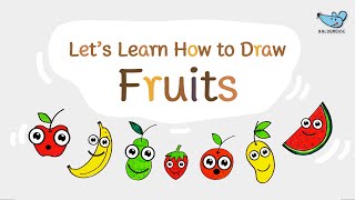 Learn How to Draw and Colour Fruit | Drawing and Colouring for Kids | BalooMouse