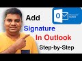 How to Add Signature In Outlook