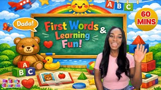 Learn to Talk with Ms. Zita | First Words, Letters, & Shapes Compilation for Babies & Toddlers ✨