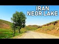 IRAN Neor Lake Ardabil Road Scenic Drive Driving Tour 4K جاده دریاچه نئور اردبیل 
