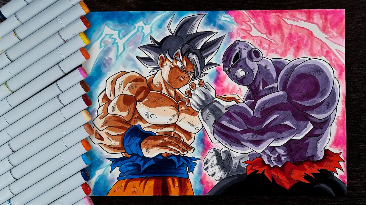 Drawing Goku Instinto Superior vs Jiren - Sketch Draw #1