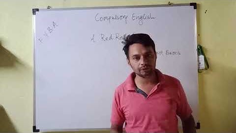 FYBA Compulsory English Poem A Red Red Rose 🌹